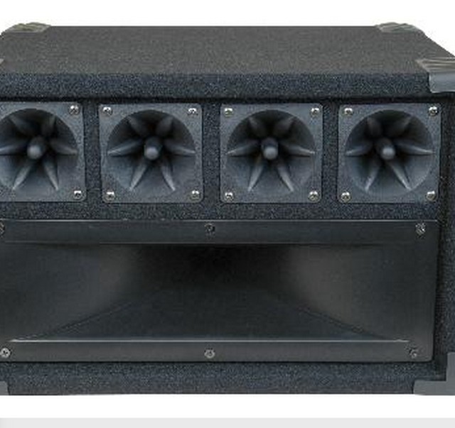 MCM 555-10350 Mid / High Frequency Cabinet with Midrange Horn and Piezo Tweeters