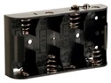 Velleman BH243B BATTERY HOLDER FOR 4 x C-CELL  -  WITH SNAP TERMINALS