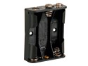 Velleman BH331B BATTERY HOLDER FOR 3 x AA-CELL (WITH SNAP TERMINALS)